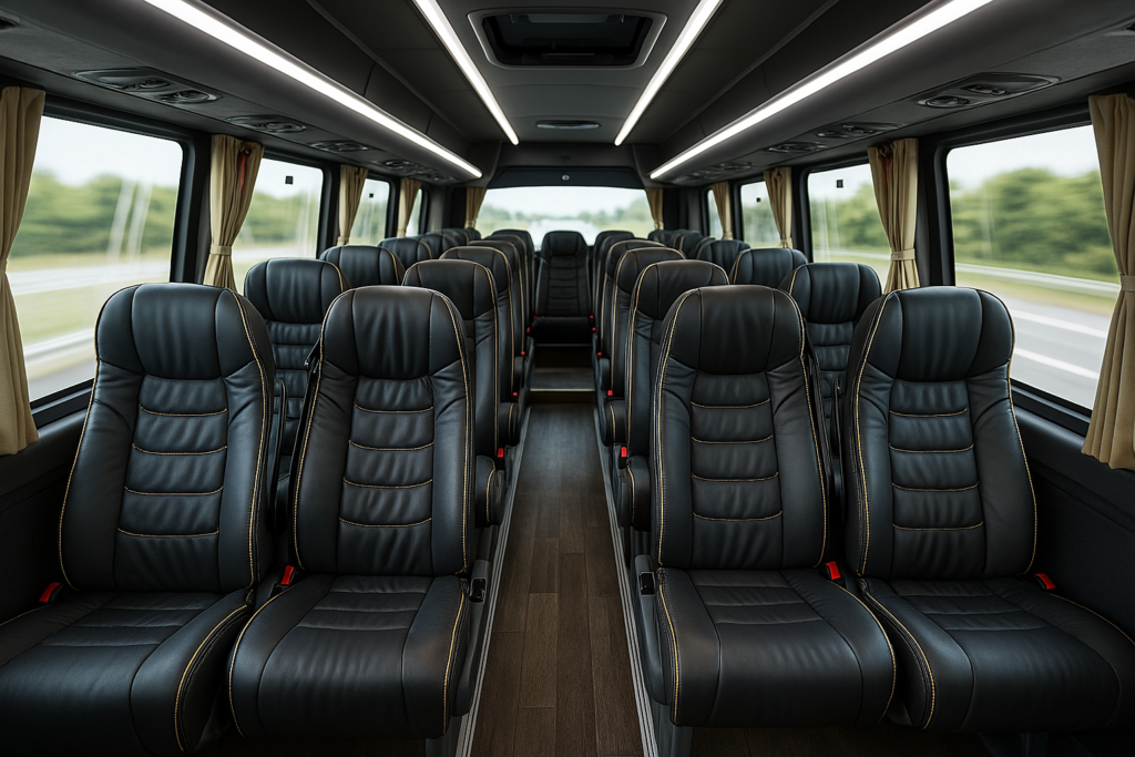 29 seater coach interior