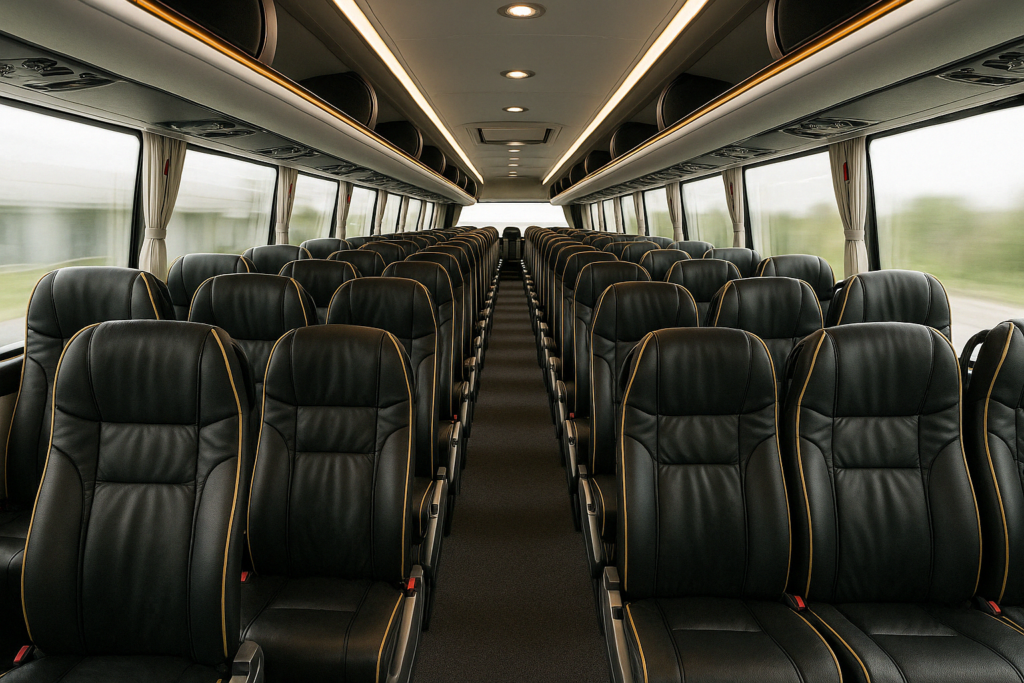 57 seater coach interior